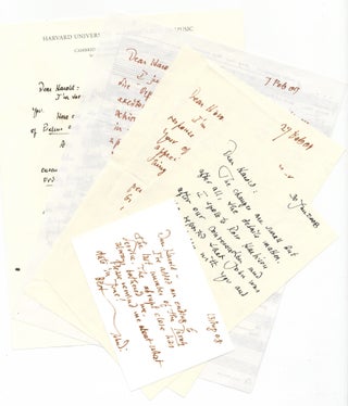 Item #28206 Collection of 12 autograph letters dating from January 2008 to June 2009 discussing a...