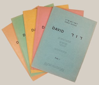 Item #28305 [Op. 320]. David... Opéra en cinq Actes et douze Tableaux Livret d'Armand Lunel...
