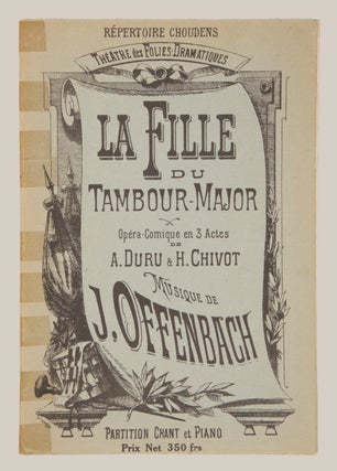 Item #28484 La Fille du Tambour Major Opera-Comique en 3 actes de A. Duru et. Jacques OFFENBACH
