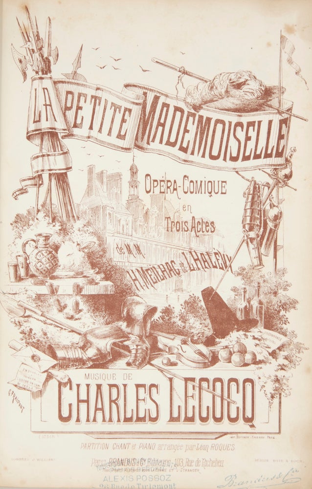 Item #28607 La Petite Mademoiselle Opéra-Comique en Trois Actes de M. M. H. Meilhac et L. Halévy ... Partition Chant et Piano arrangée par Léon Roques. [Piano-vocal score]. Charles LECOCQ.
