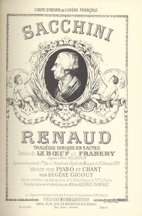 Item #28747 Renaud. [Piano-vocal score]. Antonio SACCHINI