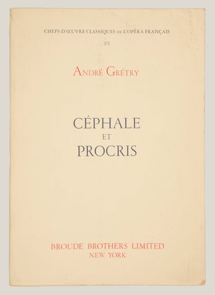 Céphale et Procris. [Piano-vocal score]