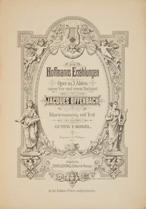 Item #28766 Hoffmanns Erzählungen Oper in 3 Akten, einem Vor- und einem Nachspiel ......