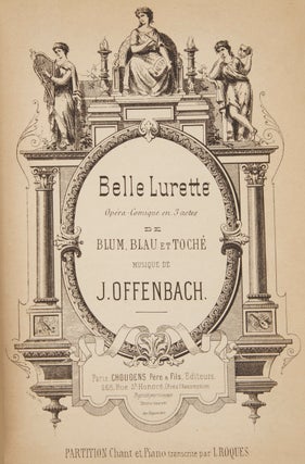 Item #28772 Belle Lurette Opéra-Comique en 3 actes de Blum, Blau et Toché ... Partition Chant...