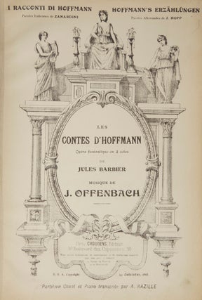 Item #28788 Les Contes d'Hoffmann Opéra fantastique en 4 actes de Jules Barbier ... Paroles....