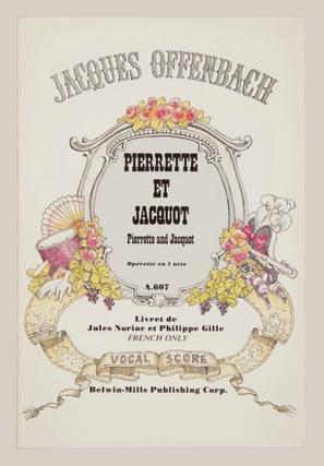 Item #29196 Pierrette et Jacquot ... Opérette en un acte Livret de Jules Noriac et. Jacques...