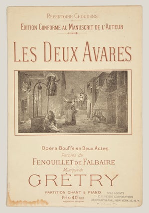 Item #29259 Les Deux Avares Opéra Bouffe en deux Actes Paroles de Fenouillet de Falbaire ......