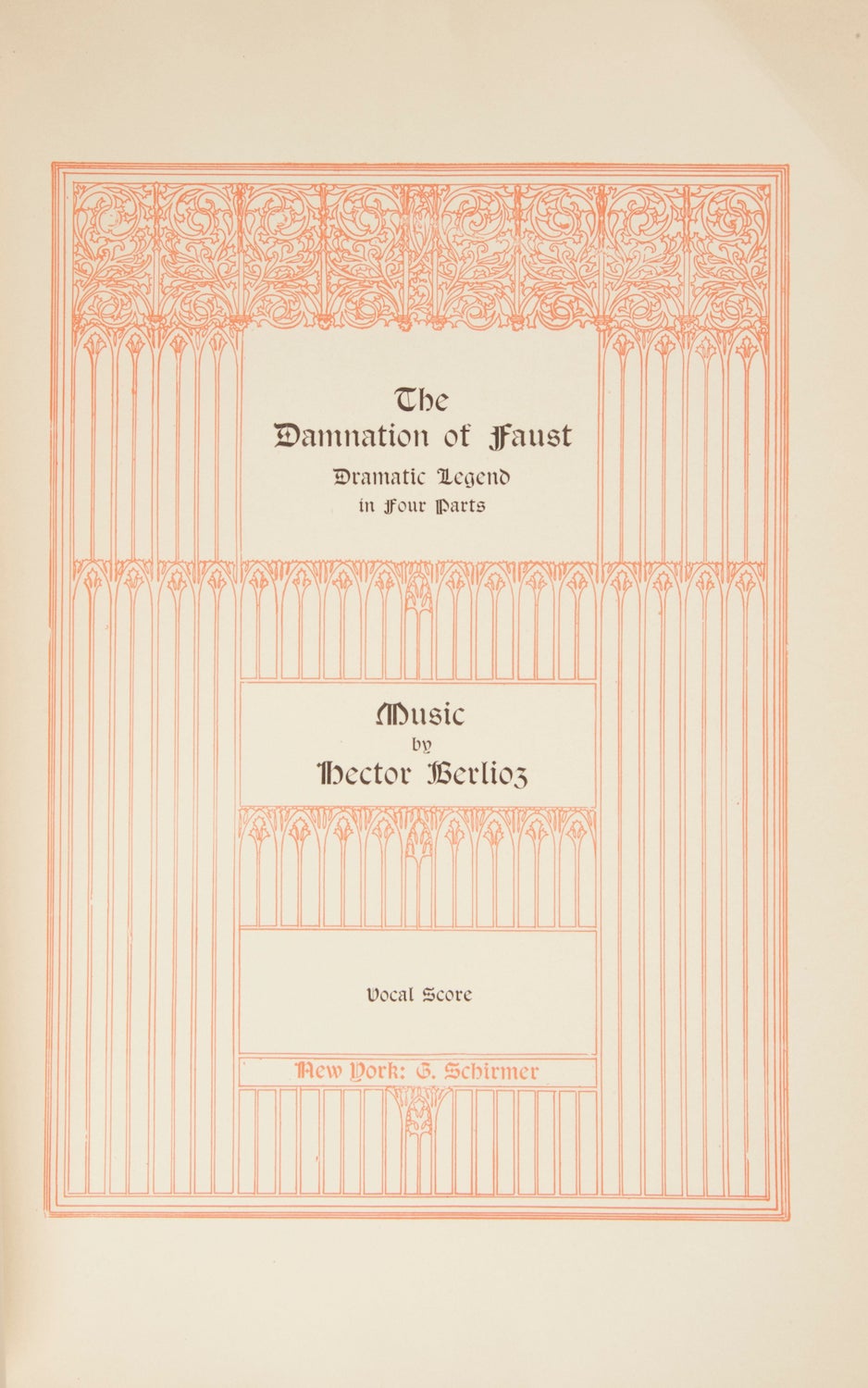 Op. 24, BWV III . The Damnation Of Faust Dramatic Legend In Four Parts ...