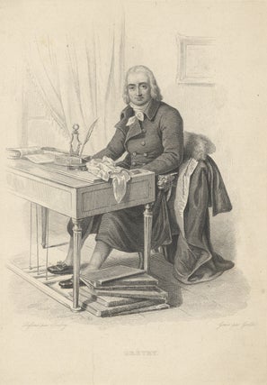 Item #29819 Engraving of the composer by Amadée Geille (fl. early 19th century) after...