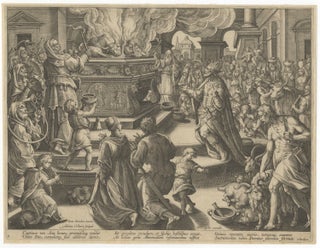 Engraving by Adriaen Collaert (ca. 1560-1618) after Jan van der Straet [Stradenus] (1523-1605) from the Encomium Musices