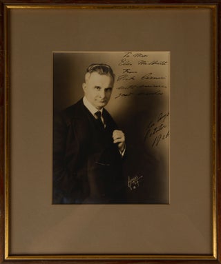 Item #31385 Half-length studio portrait photograph, inscribed and signed in full, dated October...
