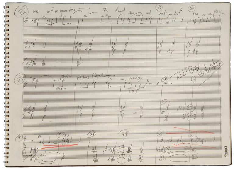 Item #31614 Pastime. A song cycle for baritone and orchestra. Autograph working manuscript. 2006. Richard b. 1956 DANIELPOUR.