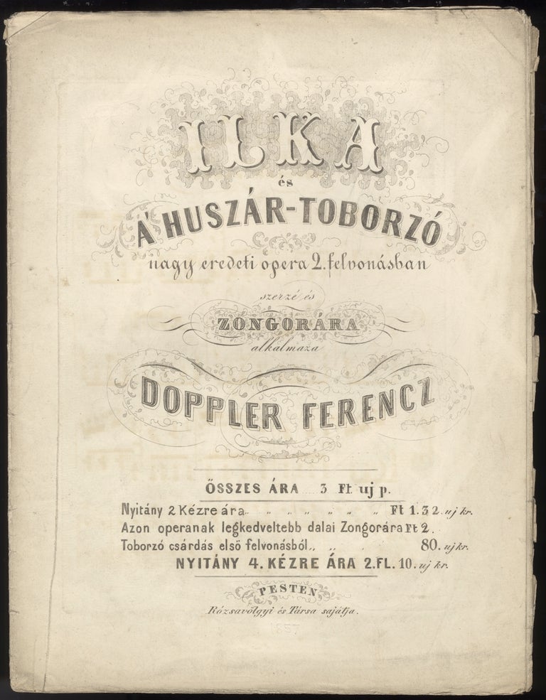 Item #31669 Ilka és a Huszár-Toborzó. [Excerpts for solo piano]. Franz DOPPLER.