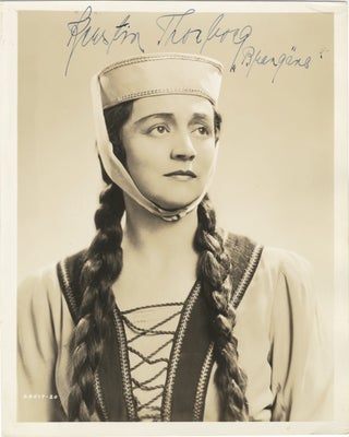 Item #31846 Role portrait photograph with autograph signature of the Swedish mezzo-soprano as...