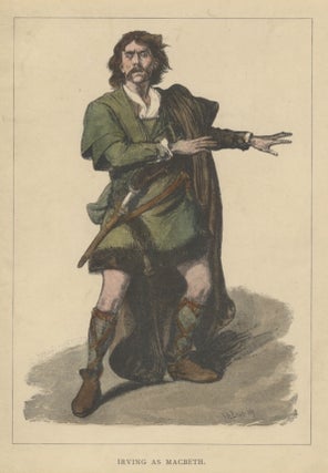Role portrait as Macbeth. Hand-coloured engraving by Moritz Klinkicht after V.W. Bromley.