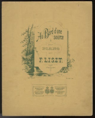 Item #32061 [LW A159]. Au Bord d'une source pour piano ... 1re Année No. 4. Franz LISZT