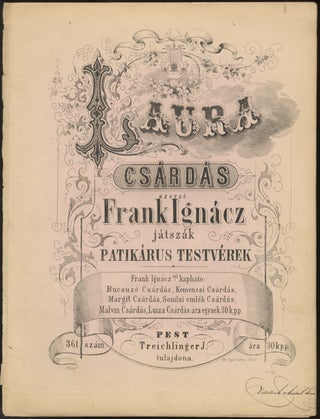 Item #32234 Collection of 4 csárdás for piano. Ignác FRANK