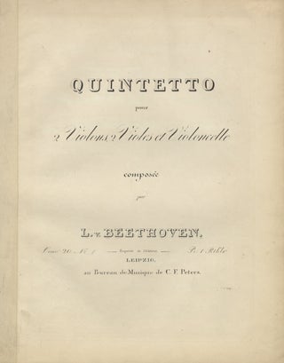 Item #32298 [Op. 20, arr.]. Quintetto [parts]. Ludwig van BEETHOVEN
