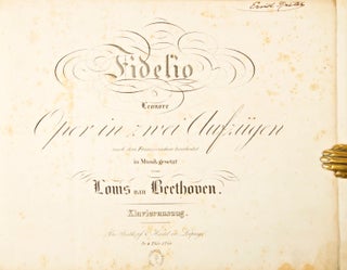 Item #33061 [Op. 72]. Fidelio [Piano-vocal score]. Ludwig van BEETHOVEN