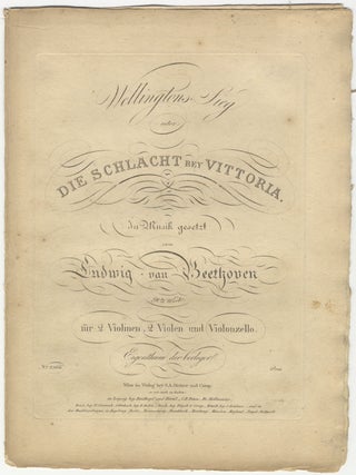 Item #33095 [Op. 91]. Wellingtons-Sieg [Parts]. Ludwig van BEETHOVEN