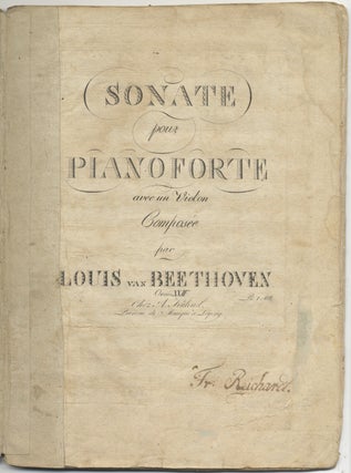 Item #33103 [Op. 24]. Sonate pour Pianoforte avec un Violon [Parts]. Ludwig van BEETHOVEN