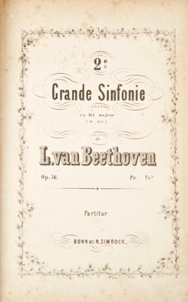 Item #33209 [Op. 36]. 2e Grande Sinfonie [Full score]. Ludwig van BEETHOVEN