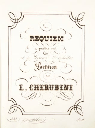 Item #33373 Requiem [Manuscript full score]. Luigi CHERUBINI