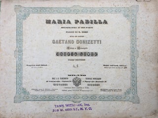 Item #33417 Maria Padilla. Gaetano DONIZETTI