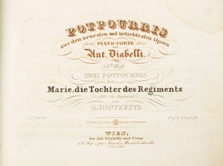 Item #33422 Drei Potpourris nach Motiven der Oper: Marie, die Tochter des Regiments. Anton DIABELLI