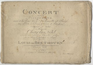 Item #33458 [Op. 19]. Concert pour le Pianoforte [First Piano Concerto, solo piano part]. Ludwig...