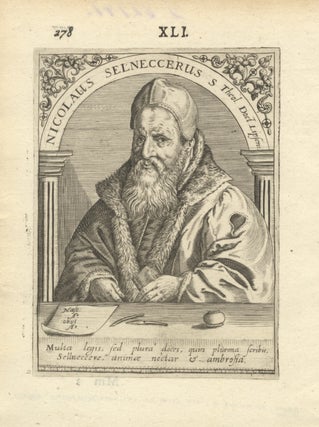 Item #33464 Portrait engraving. Ca. 1625. Nikolaus SELNECKER
