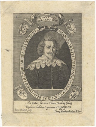 Item #33491 Portrait engraving by Lucas Schnitzer. Ca. 1645. Johann HÖFEL