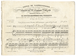 Item #33497 Lucia di Lammermoor. [Excerpts in piano-vocal score]. Gaetano DONIZETTI