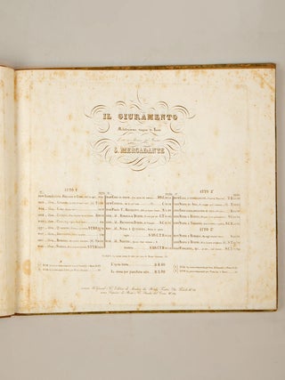 Bound volume of operatic excerpts in piano-vocal score, all published in Naples