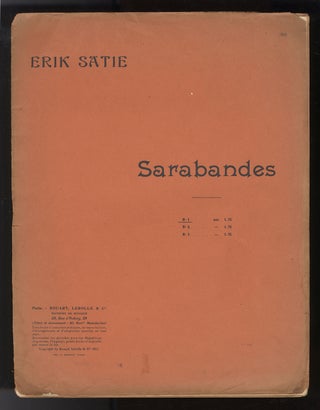 Item #33600 Sarabandes [Solo piano]. Erik SATIE
