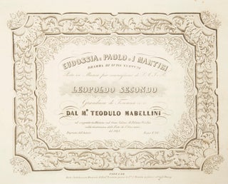 Item #33605 Eudossia e Paolo o I Martiri [Piano-vocal score]. Teodulo MABELLINI