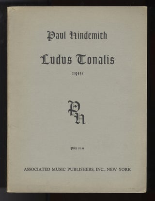 Item #33699 Ludus Tonalis [Solo piano]. Paul HINDEMITH