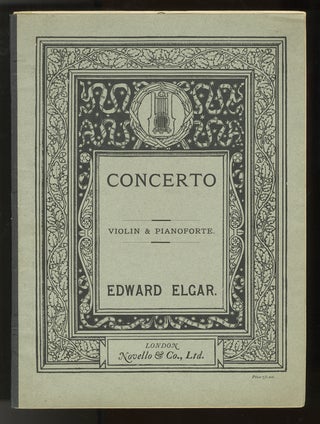 Item #34132 [Op. 61]. Concerto for Violin and Orchestra [Score and part]. Edward ELGAR