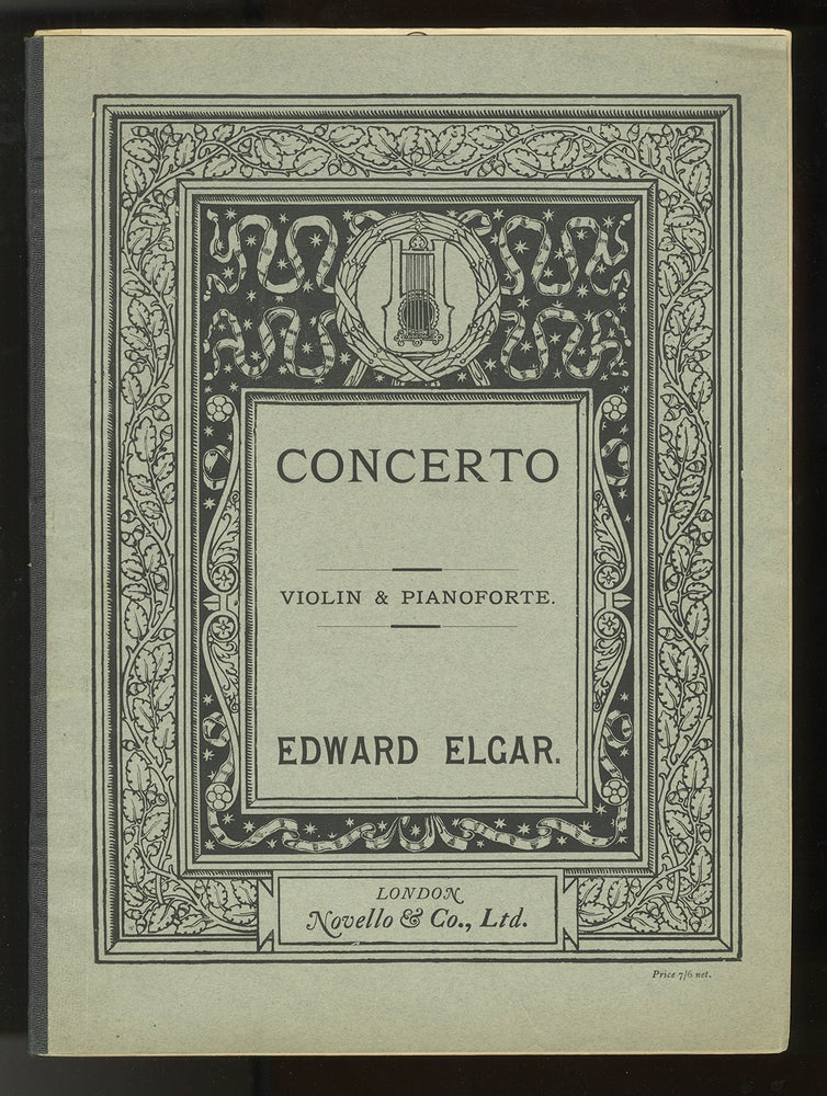 Item #34132 [Op. 61]. Concerto for Violin and Orchestra [Score and part]. Edward ELGAR.