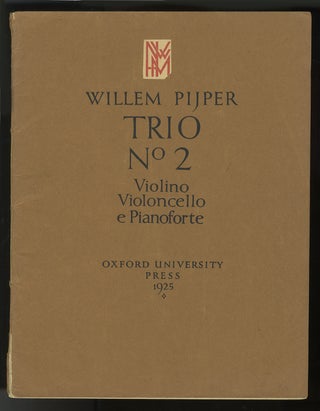 Item #34134 Trio No. 2 [Score and parts]. Willem PIJPER