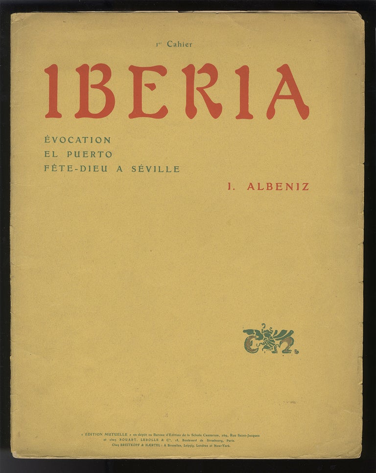 Item #34140 Iberia [Solo piano]. Isaac ALBÉNIZ.