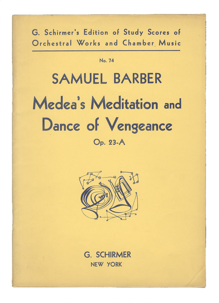 Item #34163 [Op. 23a]. Medea's Meditation and Dance of Vengeance [Study score]. Samuel BARBER.