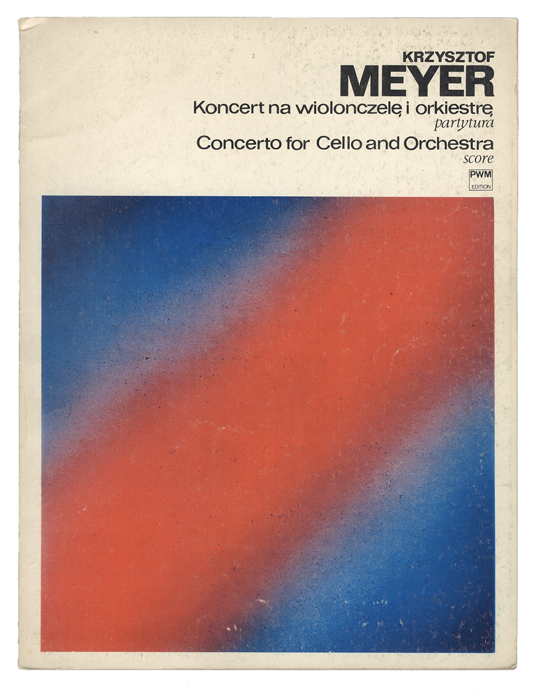 Item #34288 Koncert na wiolonczelę i orkiestrę [Full score and part]. Krzysztof b. 1943 MEYER.