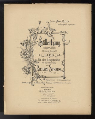 Collection of 6 lieder. [Piano-vocal scores]