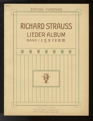 Item #34541 Lieder-Album. Richard STRAUSS