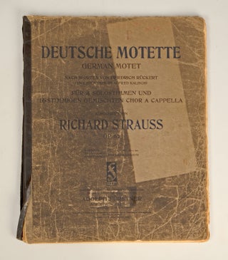 [Op. 62]. Deutsche Motette [Full score]