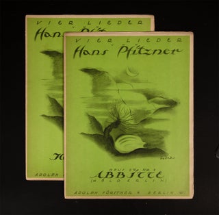 Collection of first and early editions of 30 songs for voice and piano