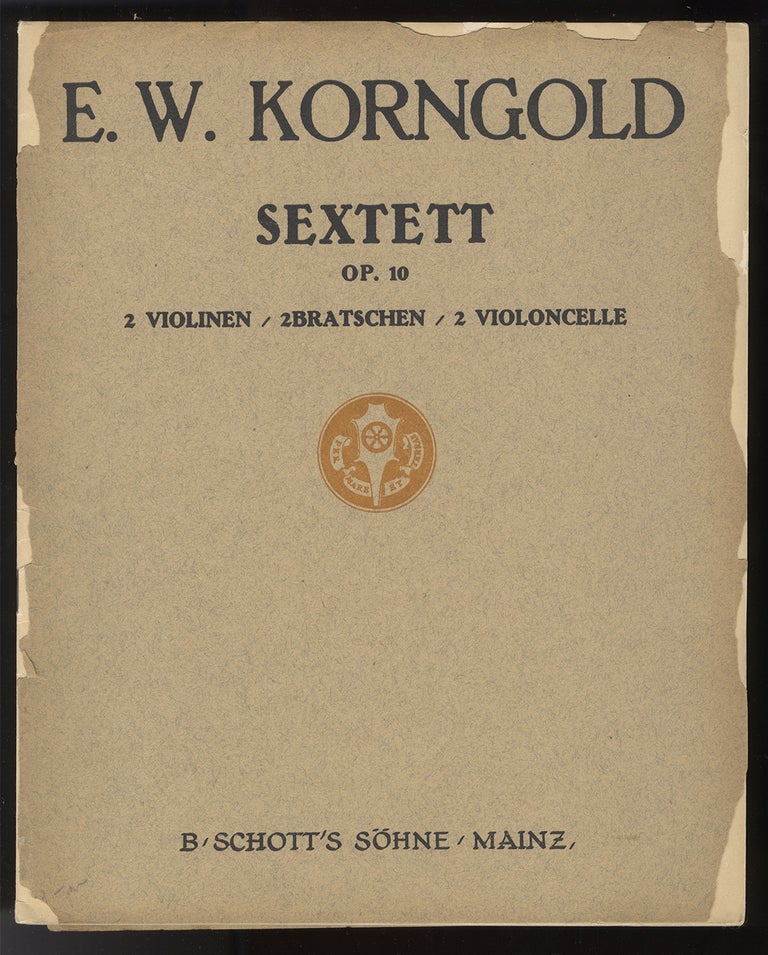 Item #34751 [Op. 10]. Sextett ... 2 Violonen, 2 Bratschen, 2 Violoncelle. [Parts]. Erich Wolfgang KORNGOLD.