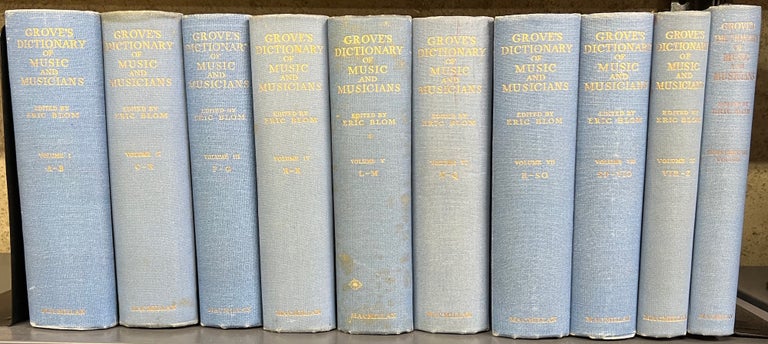 Item #34809 Grove's Dictionary of Music and Musicians. Fifth Edition, edited by Eric Blom. George GROVE.