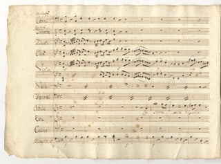 Terzetto "La sorte mia dipende." [Musical manuscript]. Early 19th century